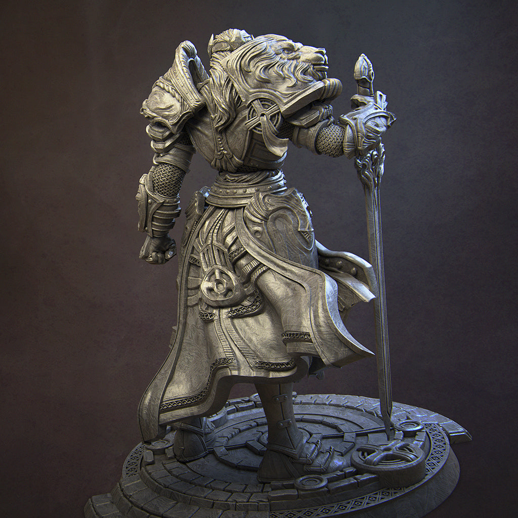Itrek, Paladin of the Dawn | 100mm & 140mm | 3D Printed Bust | Art Piece | Nerikson | Nerdy Creations