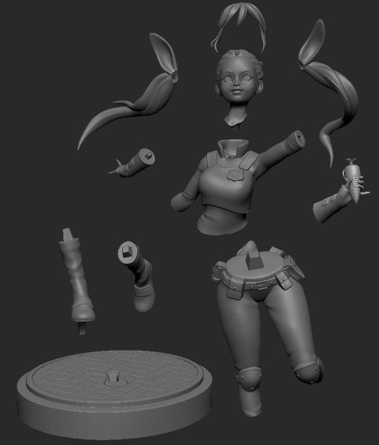 Judy Hopps resin figure