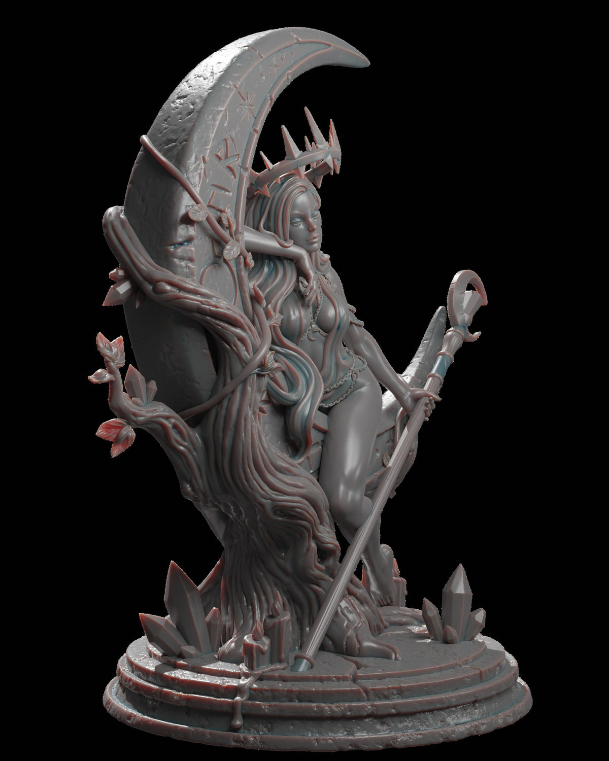 Moon Goddess resin figure