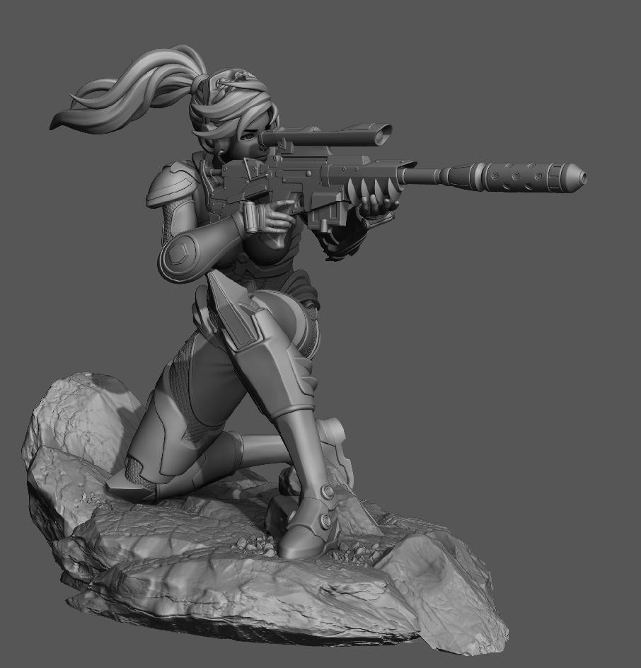 Sarah Kerrigan (Ghost) resin figure