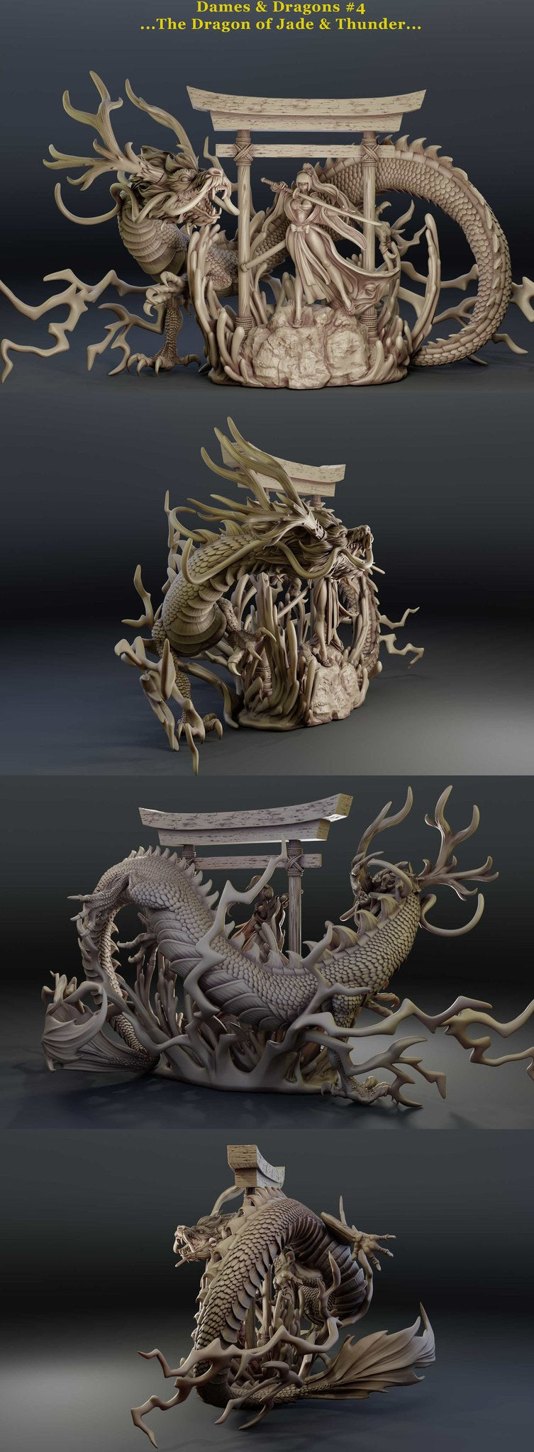 Dames & Dragons 4 resin figure