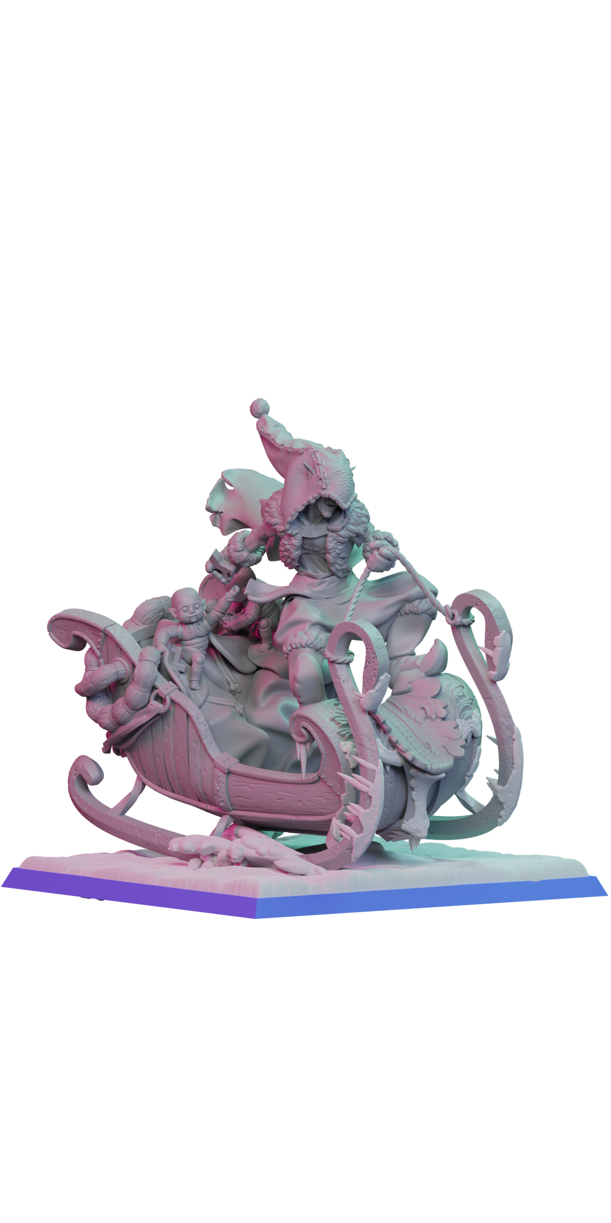 Krampus Entourage resin figure
