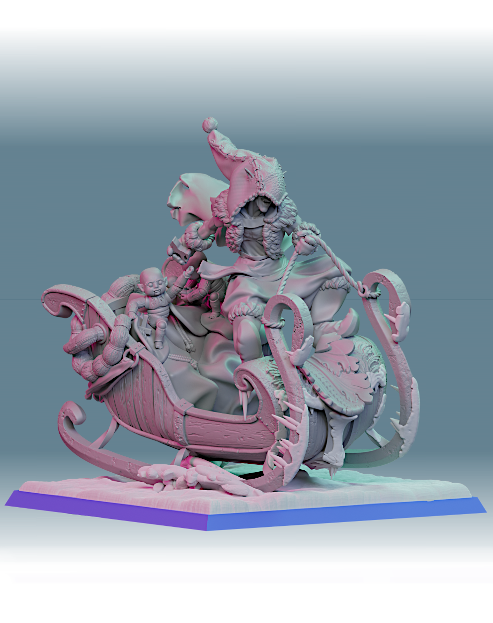 Krampus Entourage resin figure