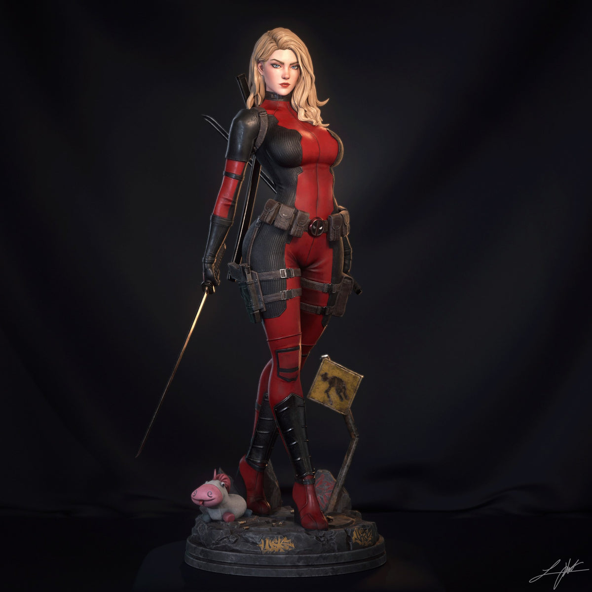 Lady Deadpool resin figure