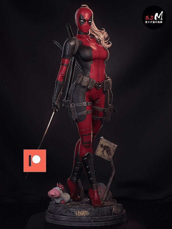 Lady Deadpool resin figure
