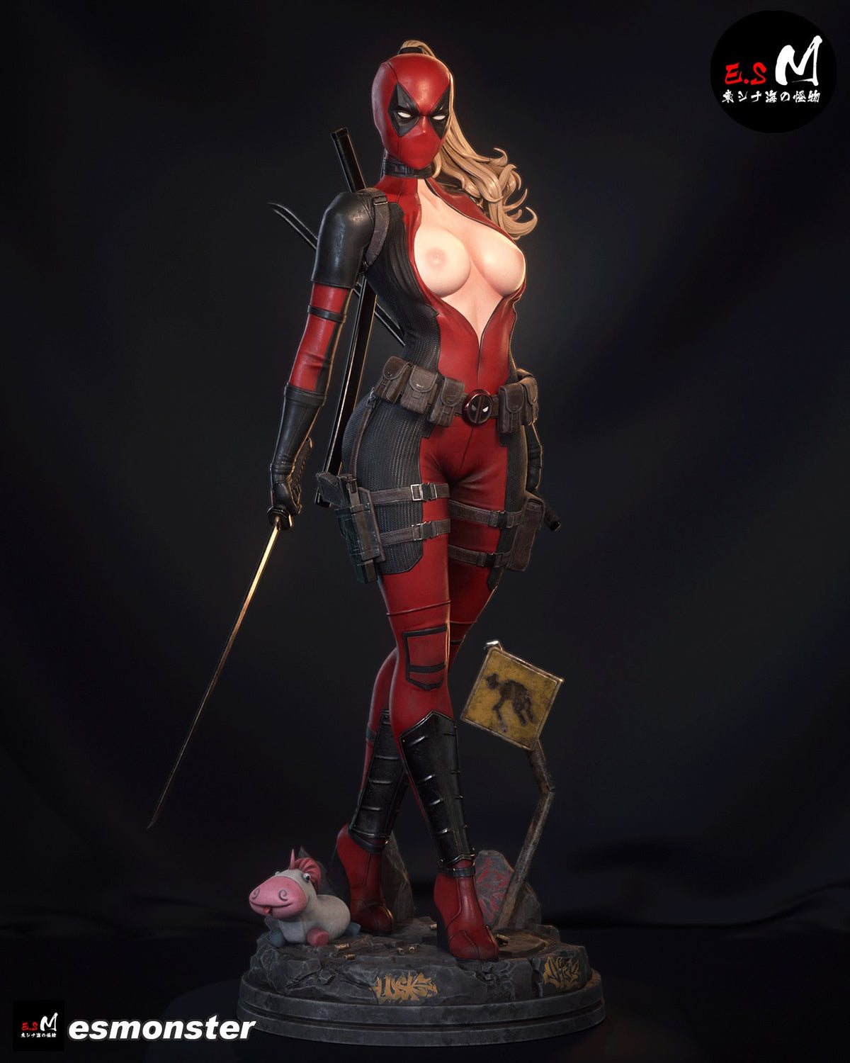 Lady Deadpool resin figure