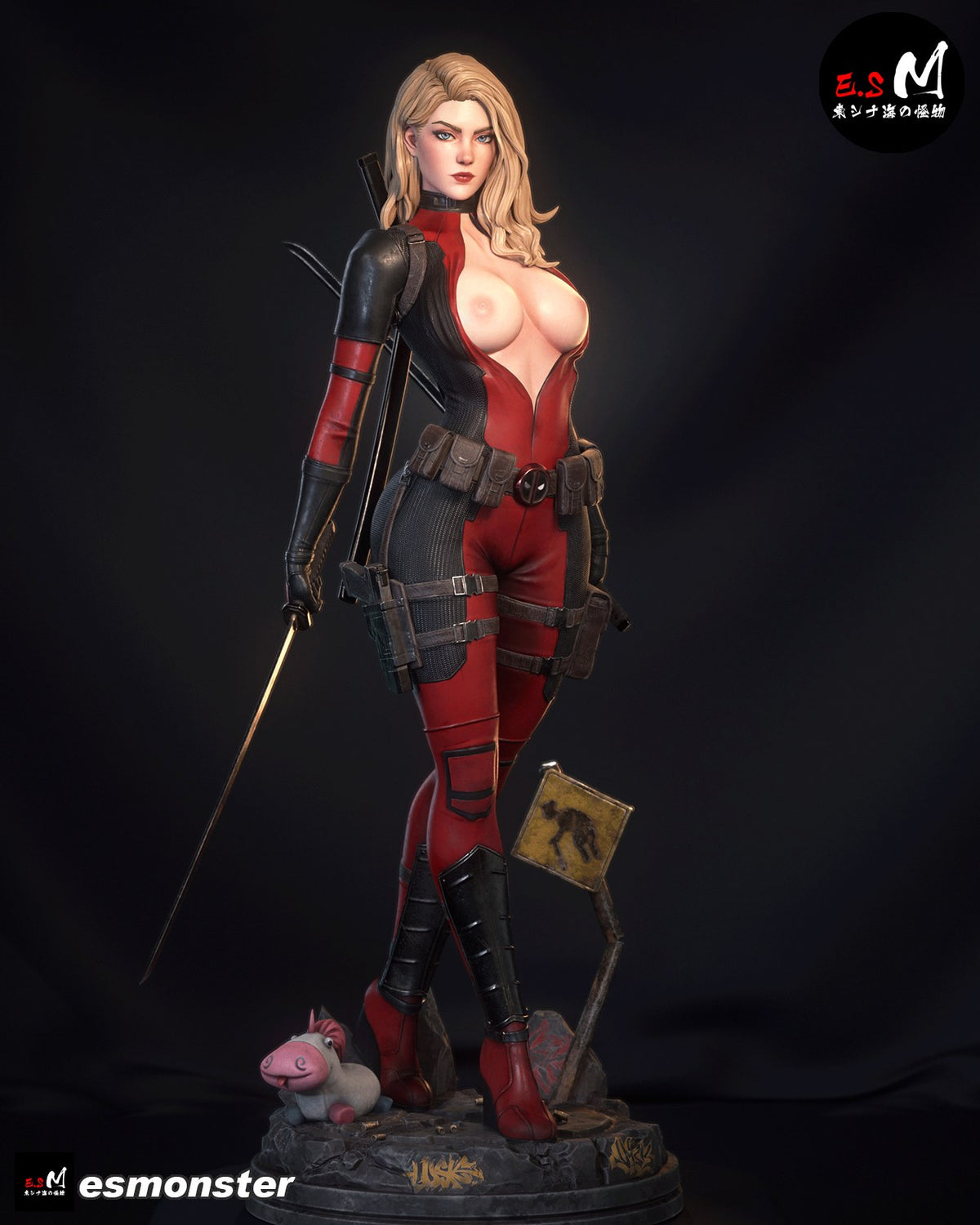 Lady Deadpool resin figure