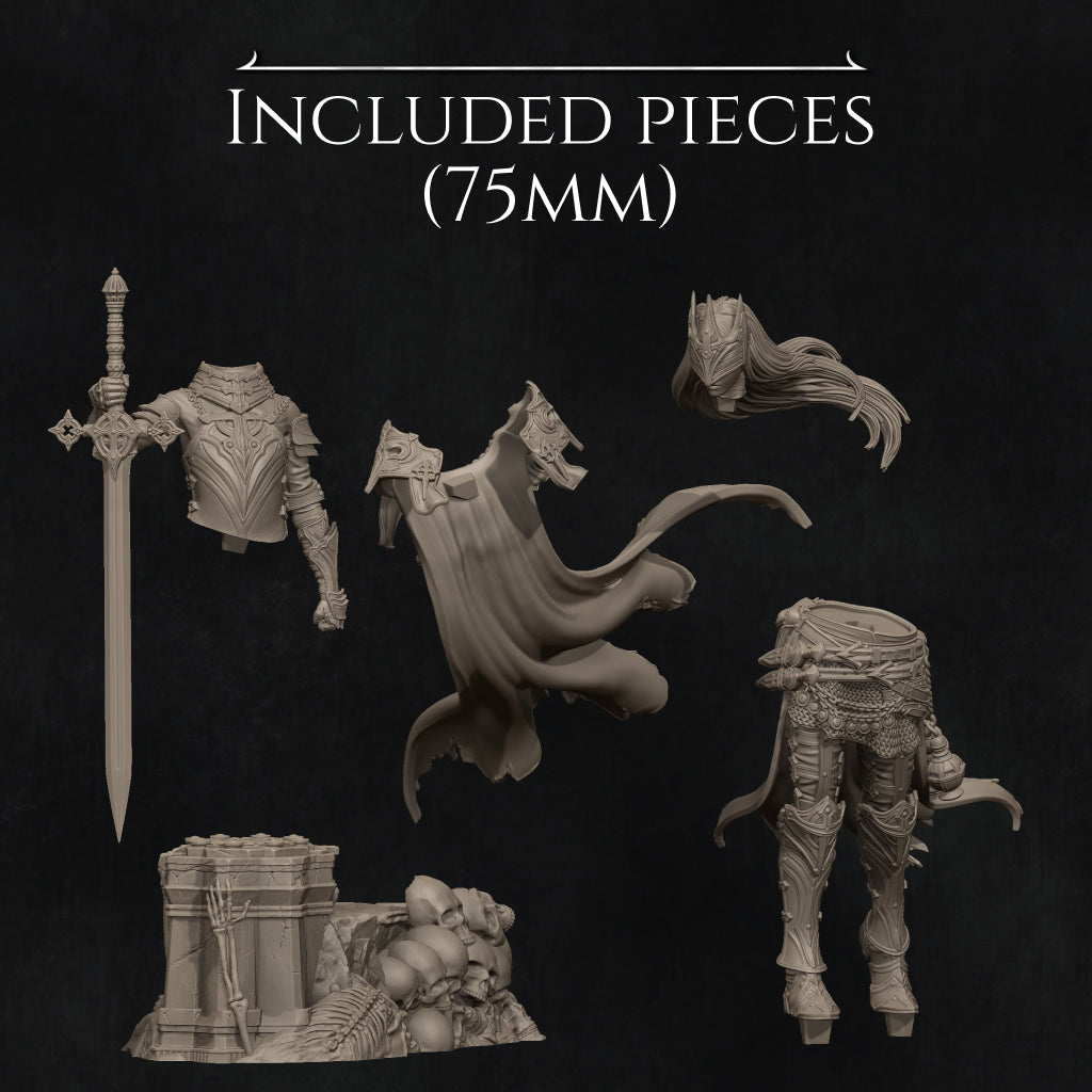 Laenith, the Death Domain Cleric | 32mm–140mm | 3D Printed Figure | Art Piece | Nerikson | Nerdy Creations
