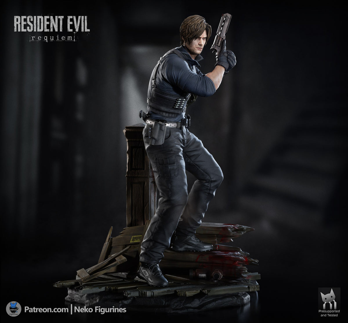 Leon Kennedy (Resident Evil Requiem) resin figure