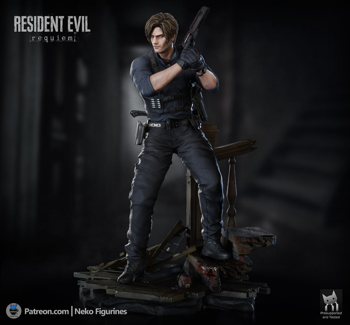 Leon Kennedy (Resident Evil Requiem) resin figure