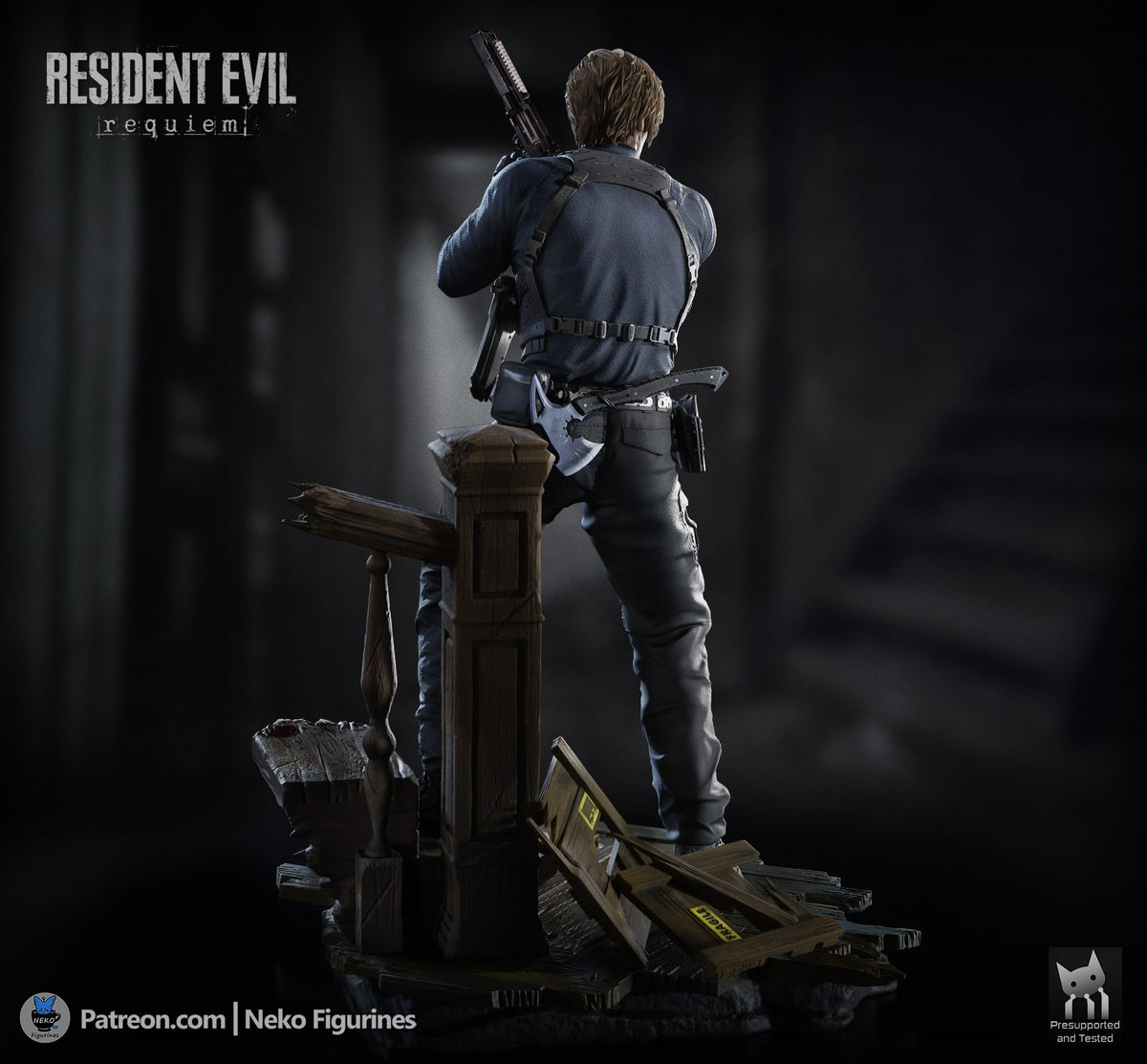 Leon Kennedy (Resident Evil Requiem) resin figure