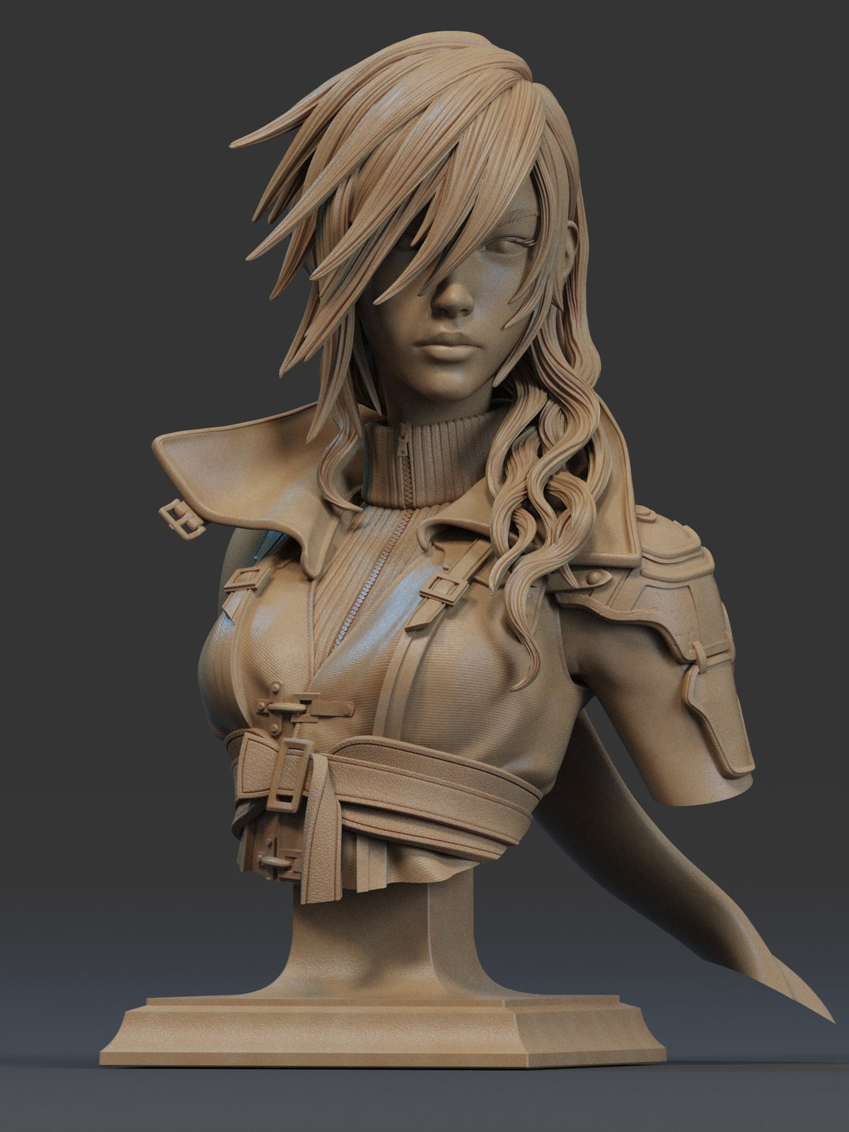 Lightning resin figure