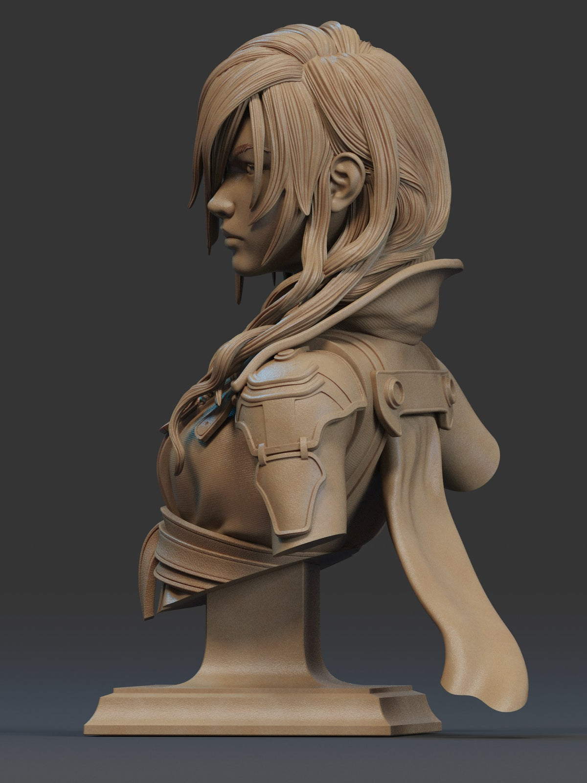 Lightning resin figure