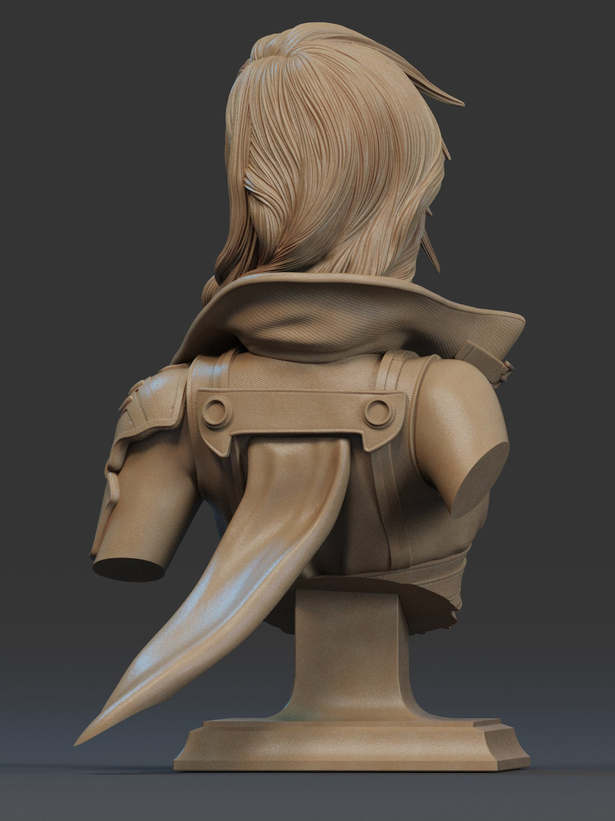 Lightning resin figure