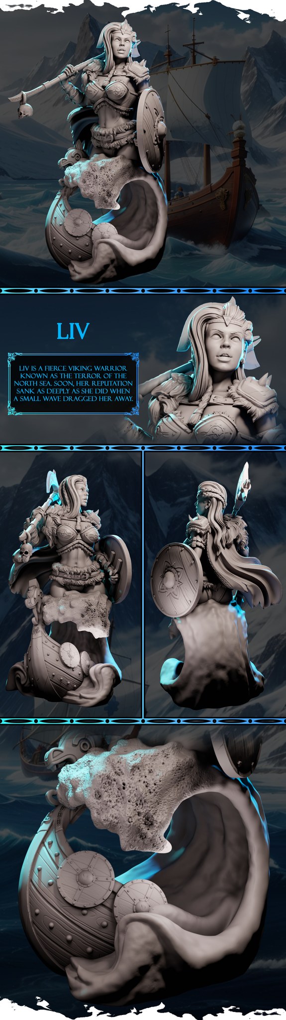 Liv resin figure