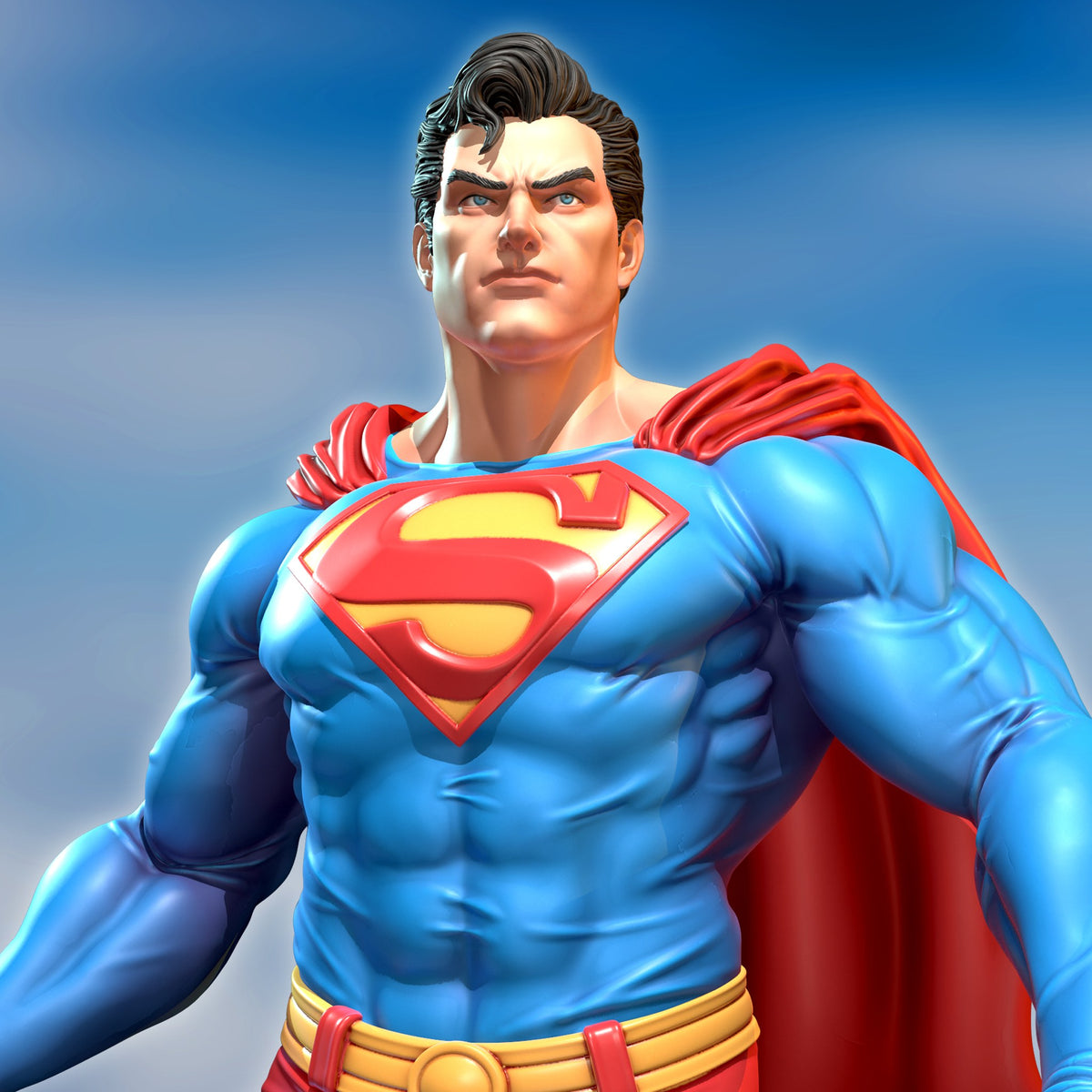 Superman resin figure