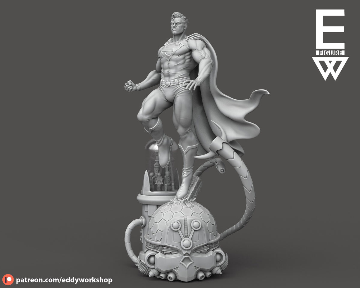 Superman resin figure