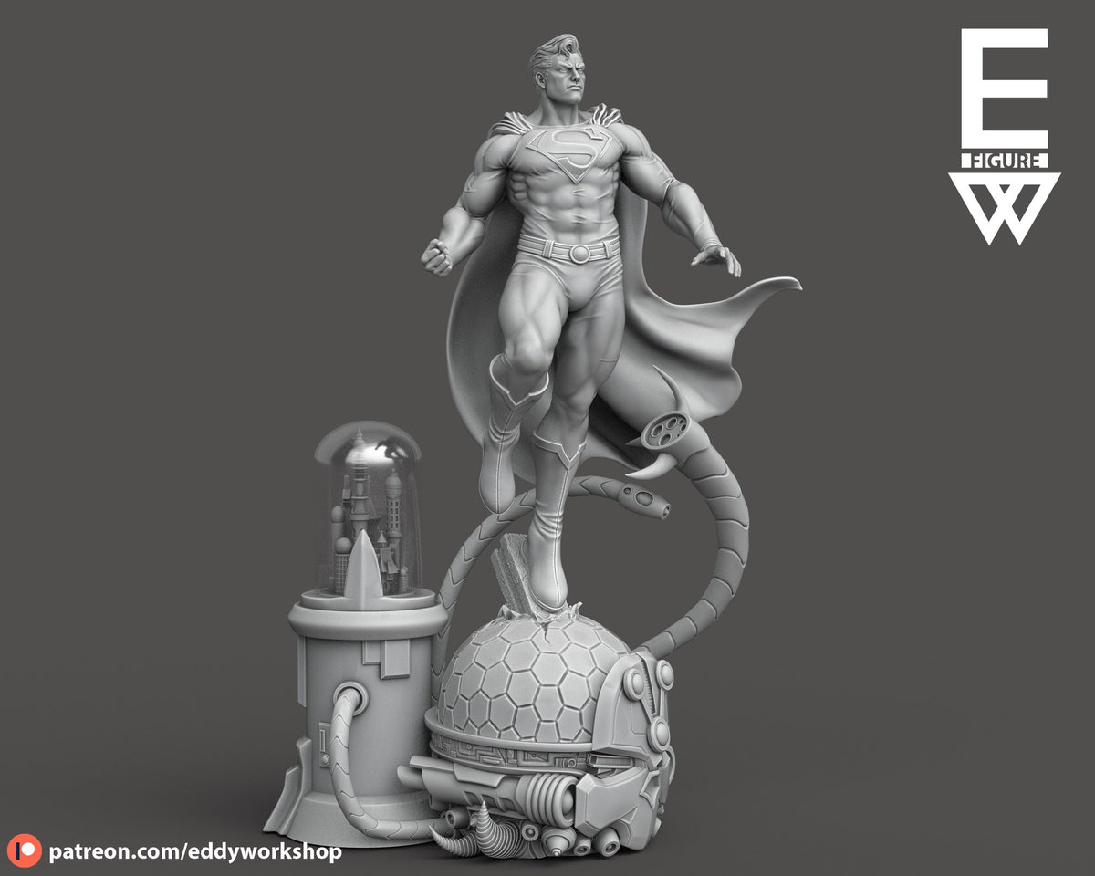 Superman resin figure