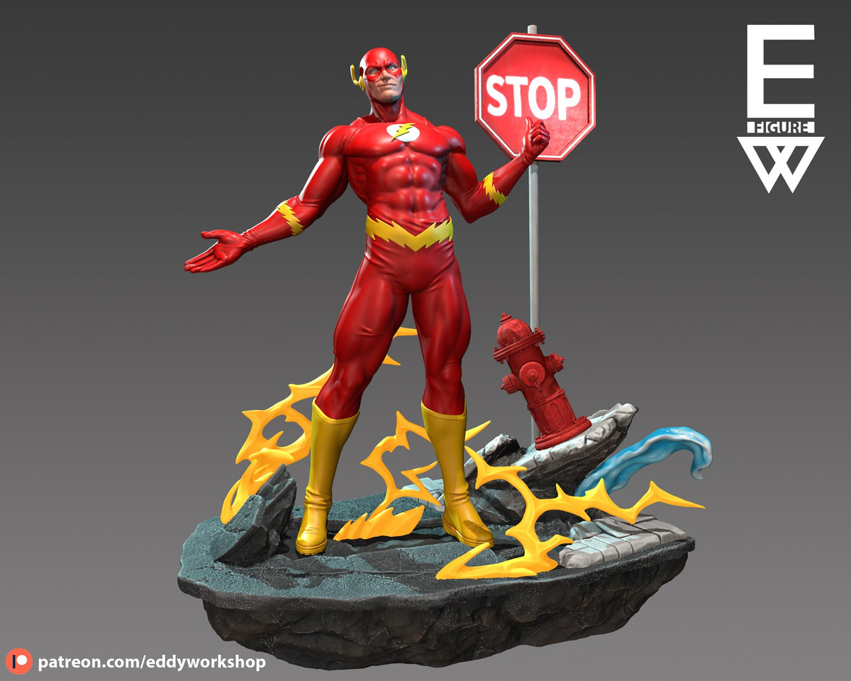The Flash resin figure