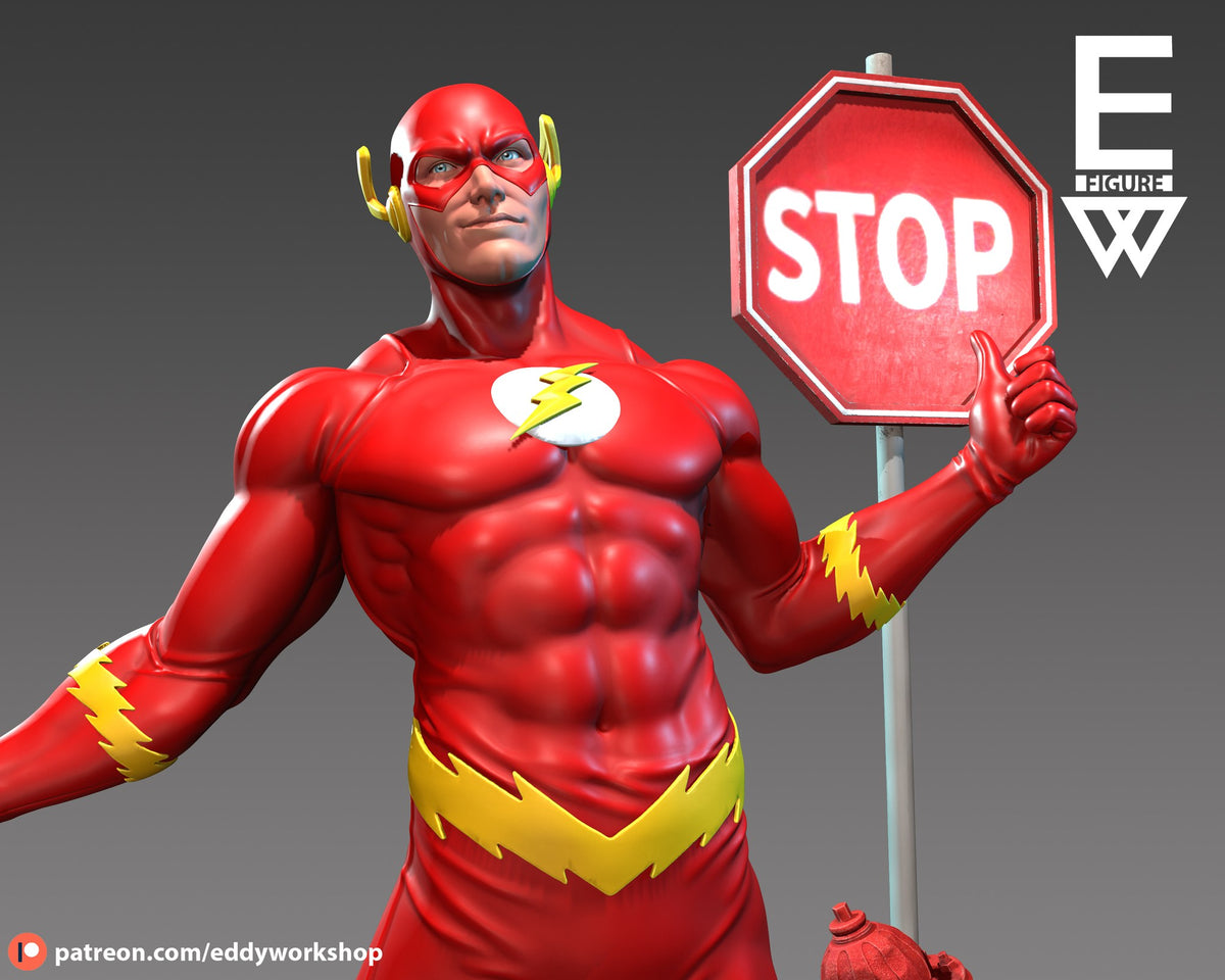 The Flash resin figure