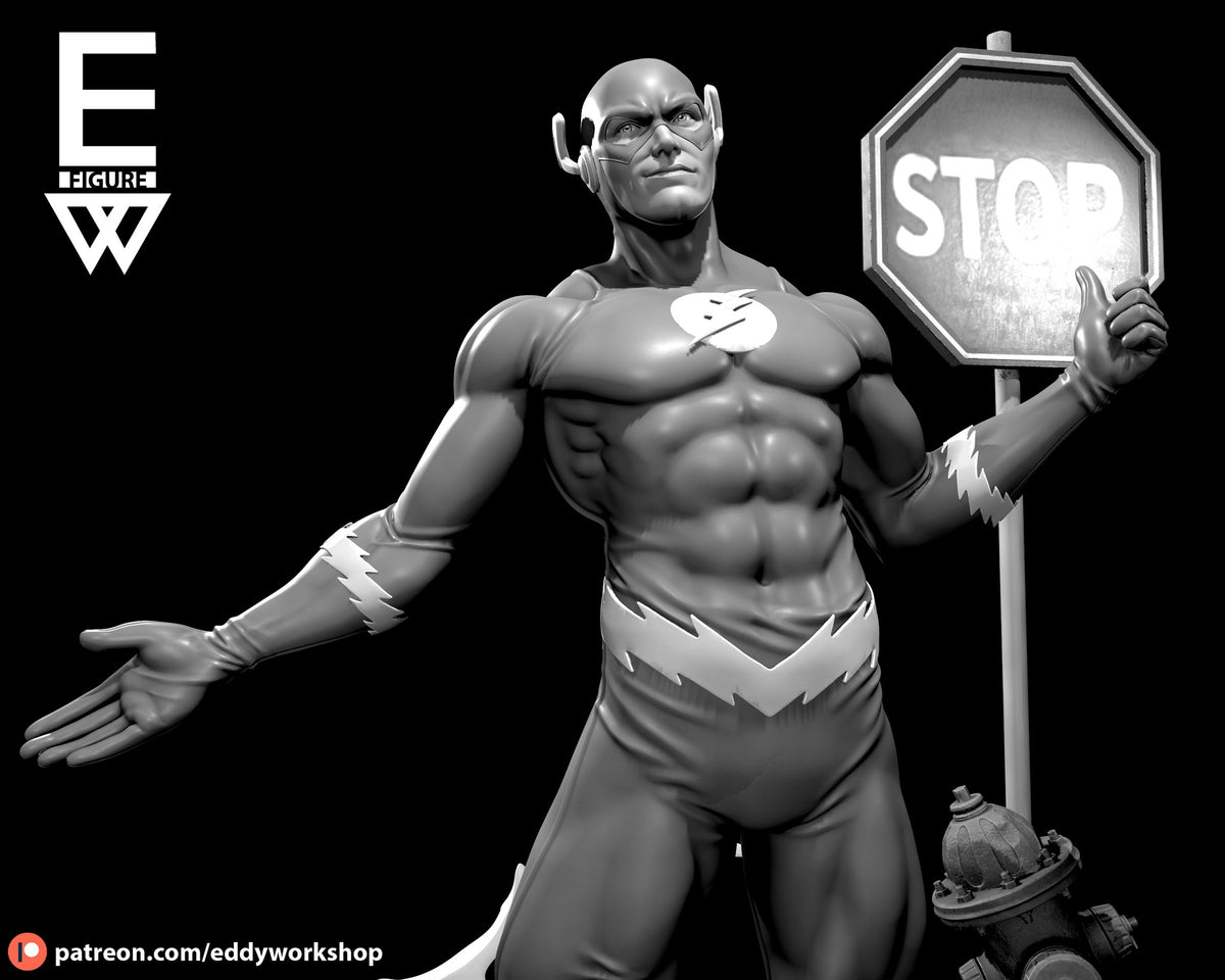 The Flash resin figure