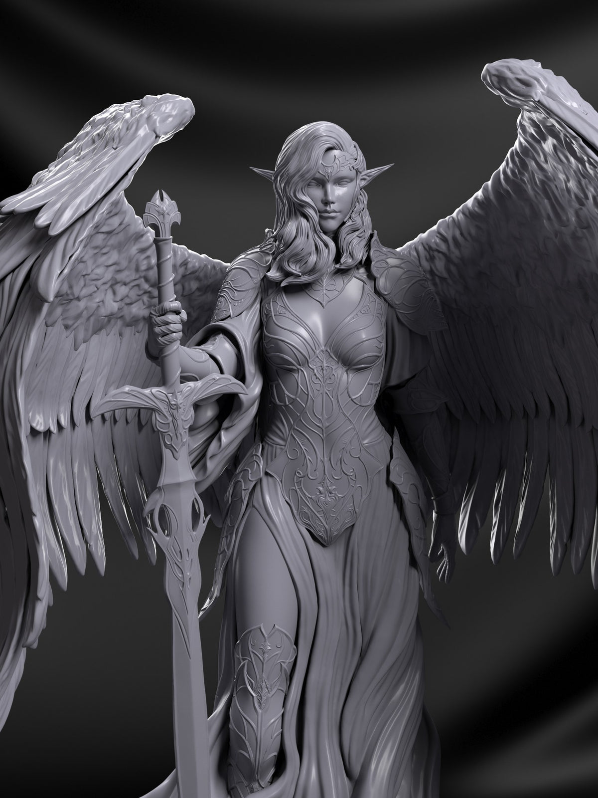 Valkyrie resin figure