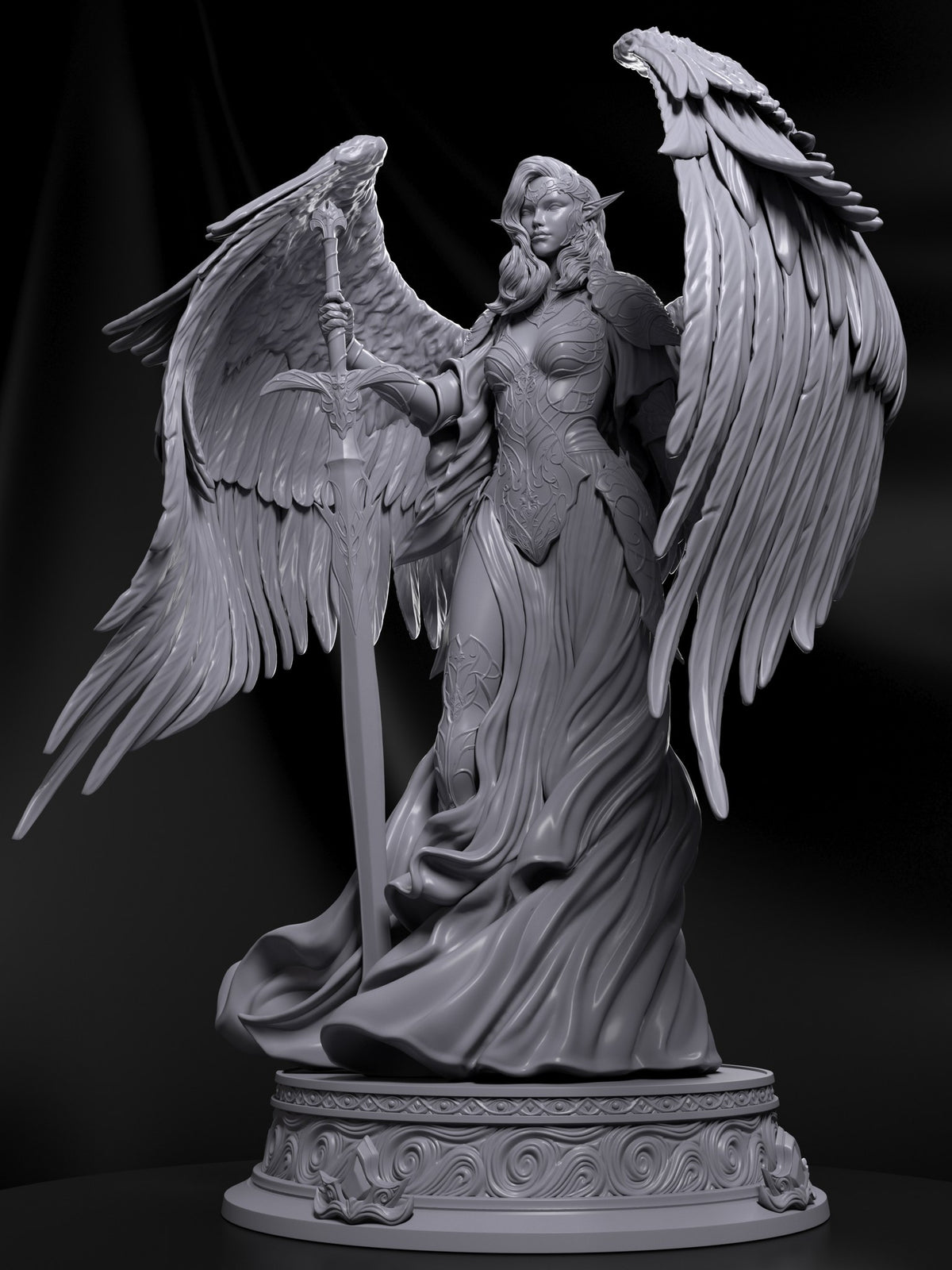 Valkyrie resin figure