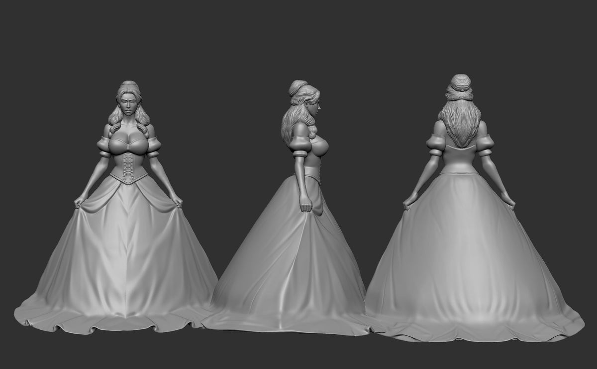 Beauty Princess resin figure