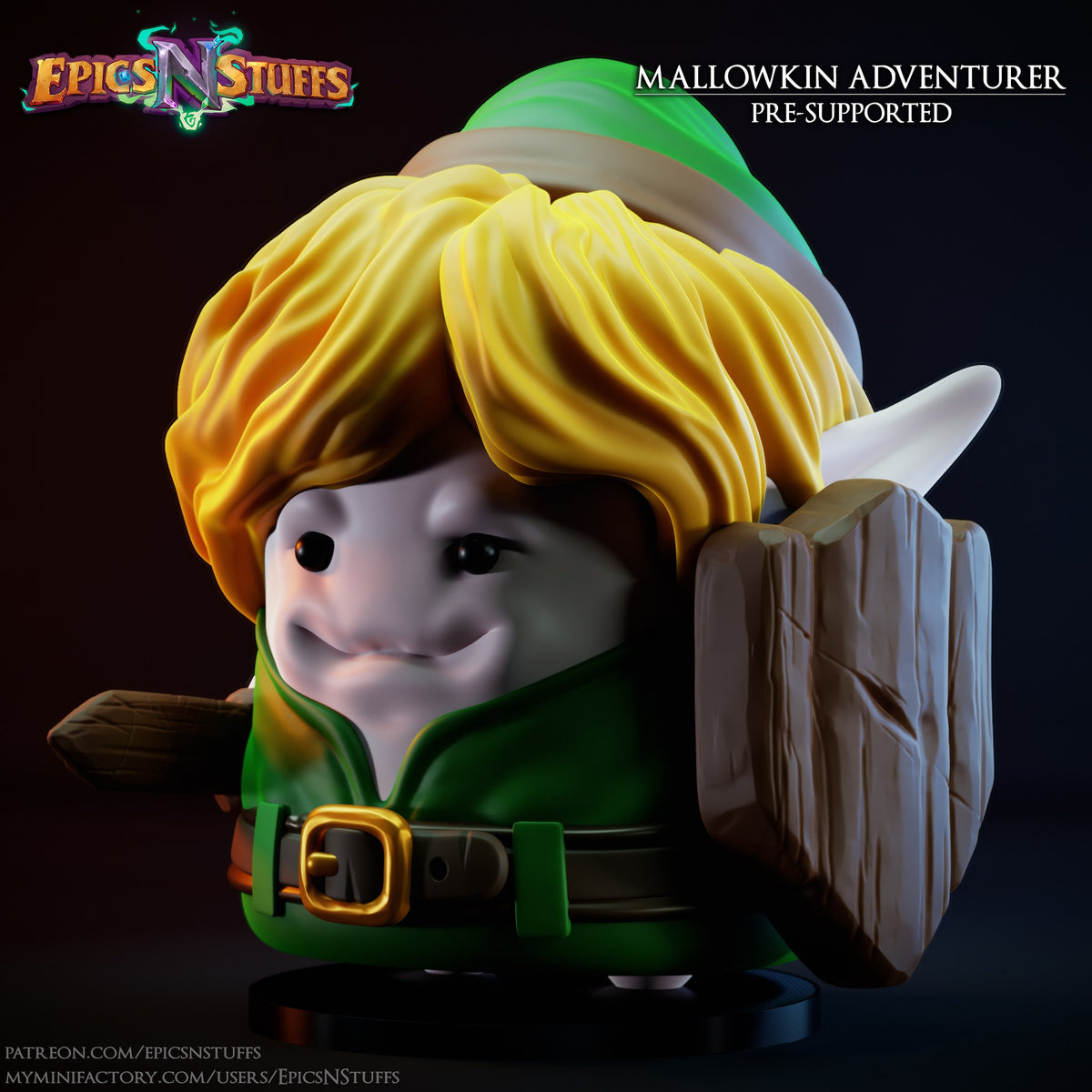 Mallowkin Adventurer resin figure