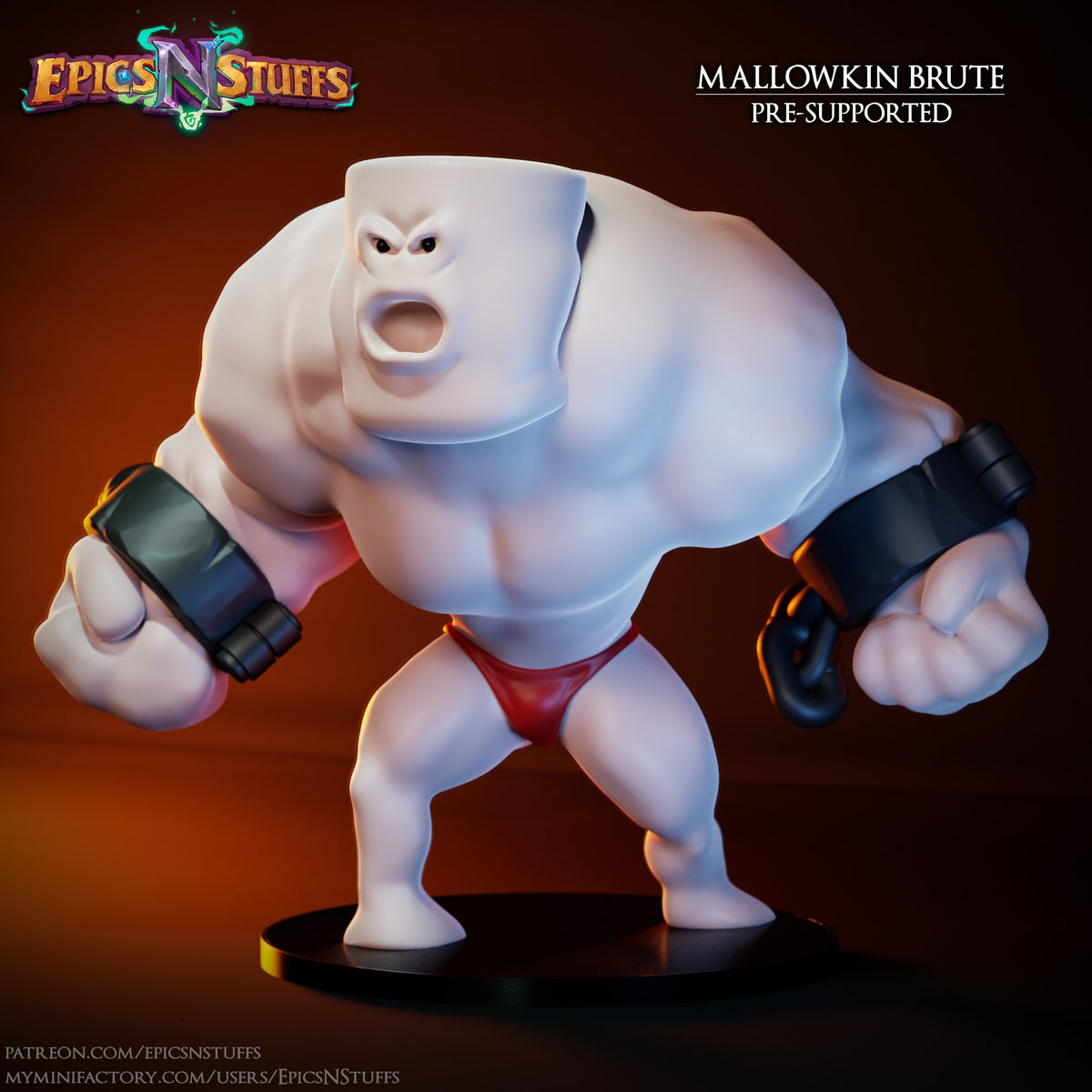 Mallowkin Brute resin figure