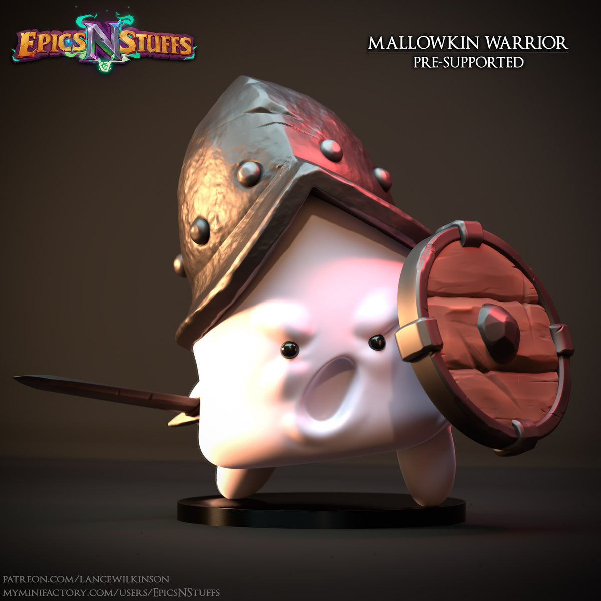 Mallowkin Warrior resin figure