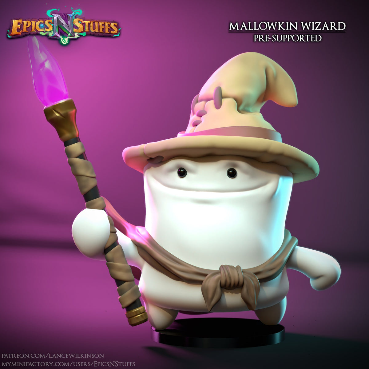 Mallowkin Wizard resin figure