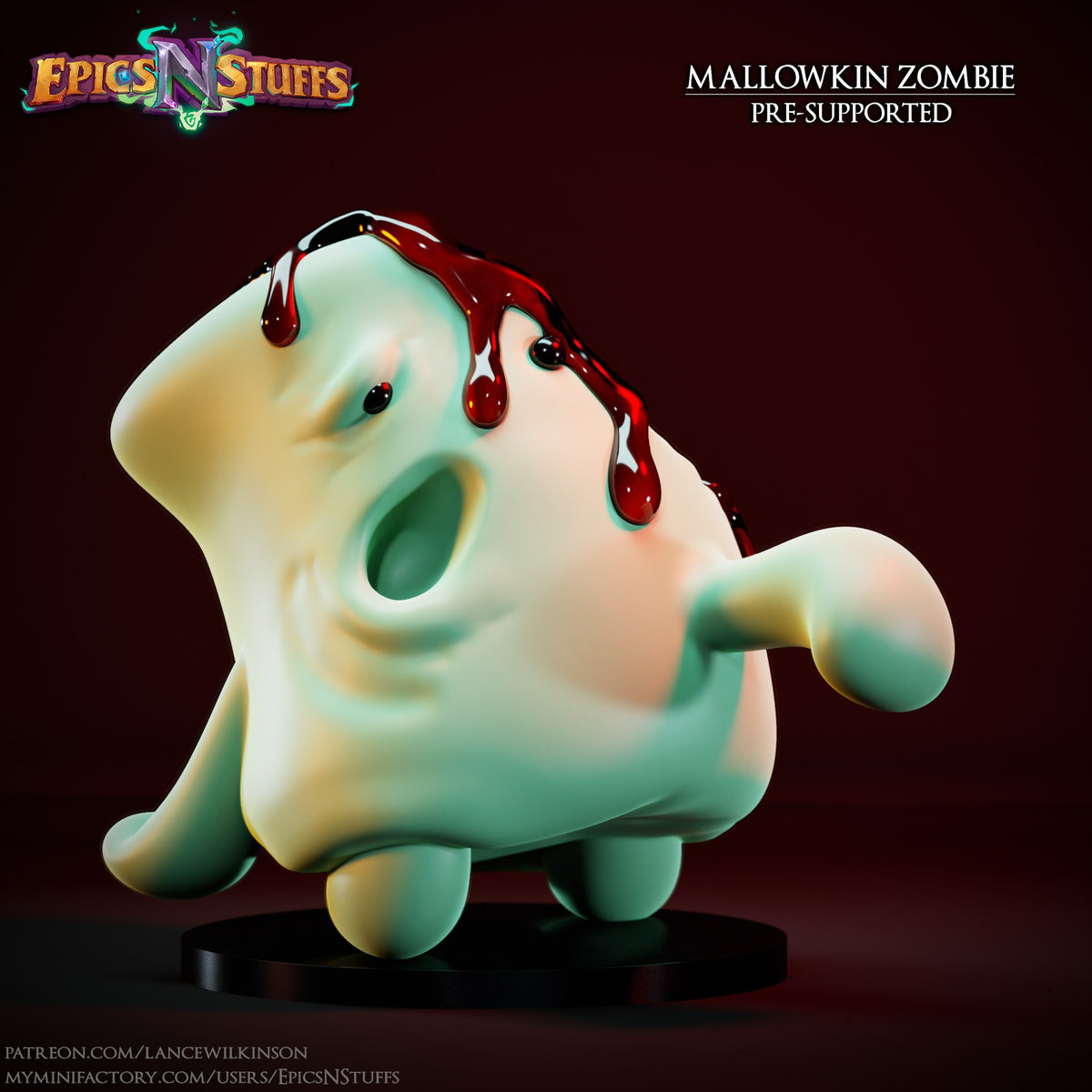 Mallowkin Zombie resin figure