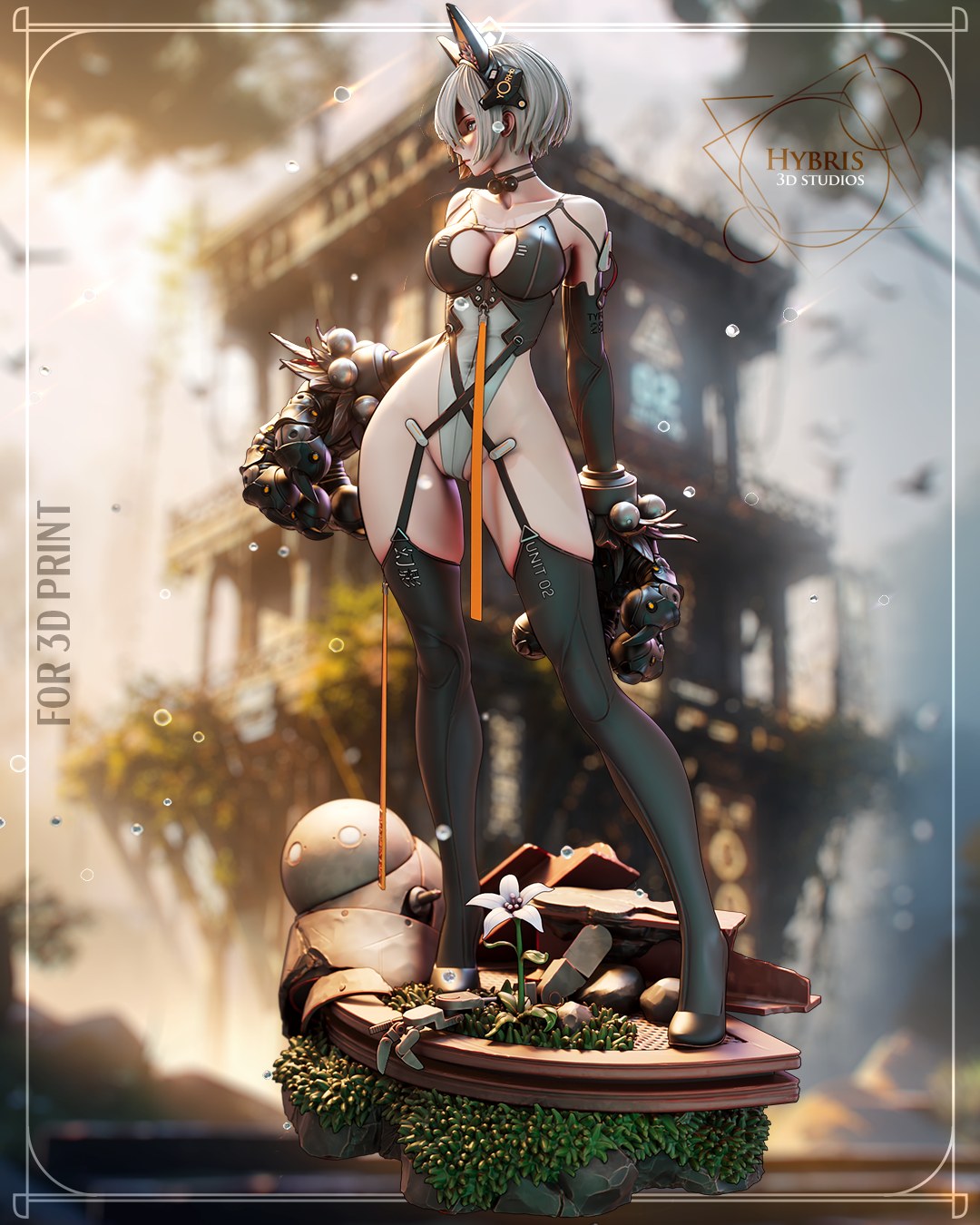 Mecha 2B resin figure