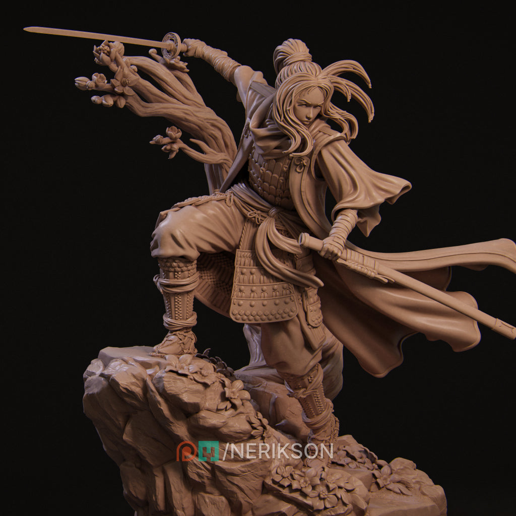 Michiko Kawata | 32mm–140mm | 3D Printed Figure | Art Piece | Nerikson | Nerdy Creations
