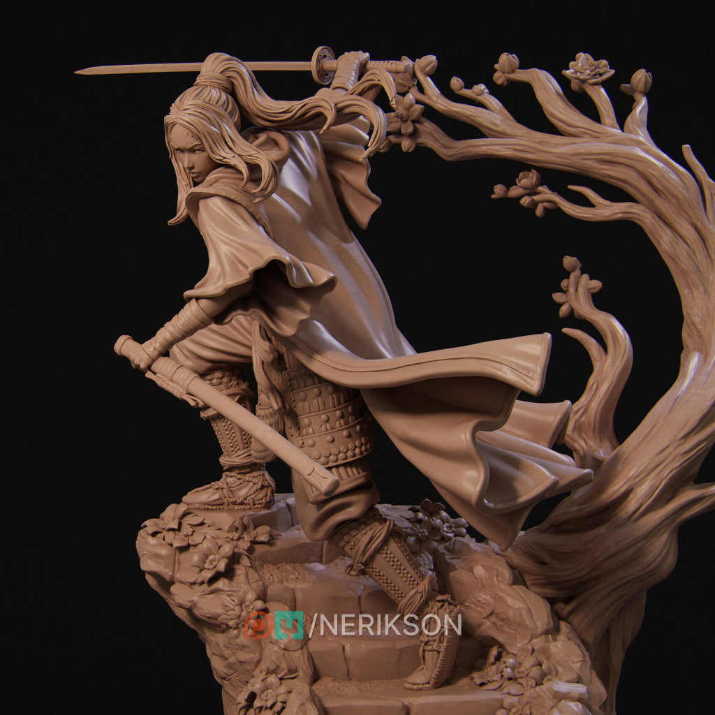 Shizuka Kawata | 32mm–140mm | 3D Printed Figure | Art Piece | Nerikson | Nerdy Creations