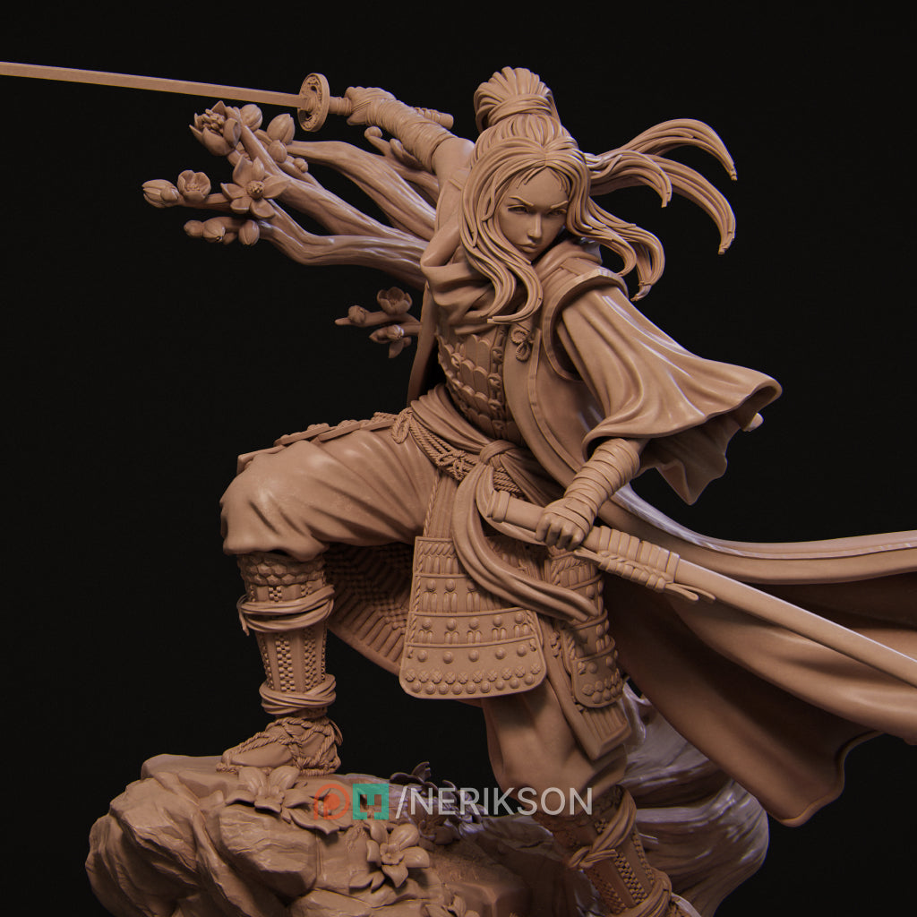 Shizuka Kawata | 32mm–140mm | 3D Printed Figure | Art Piece | Nerikson | Nerdy Creations