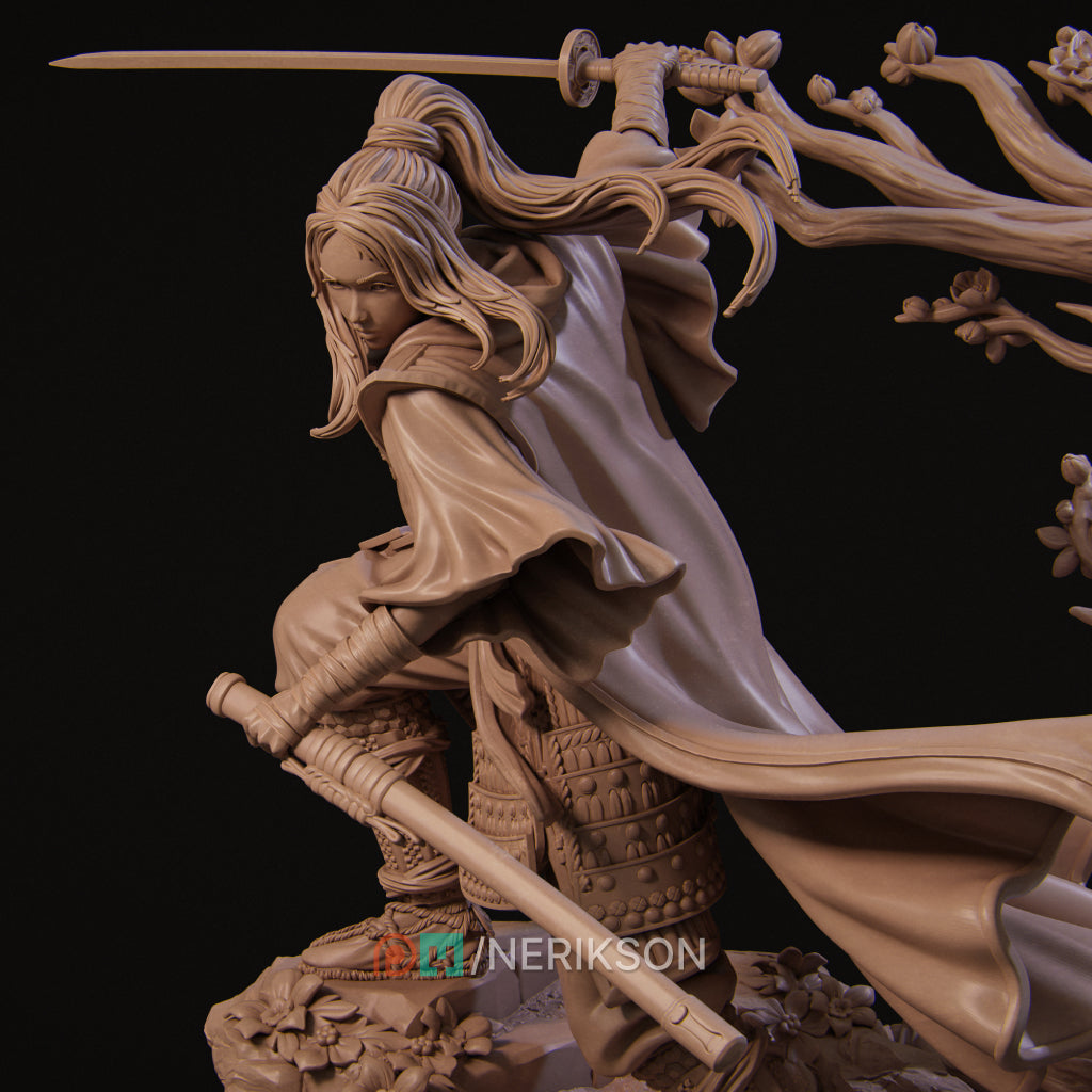 Shizuka Kawata | 32mm–140mm | 3D Printed Figure | Art Piece | Nerikson | Nerdy Creations