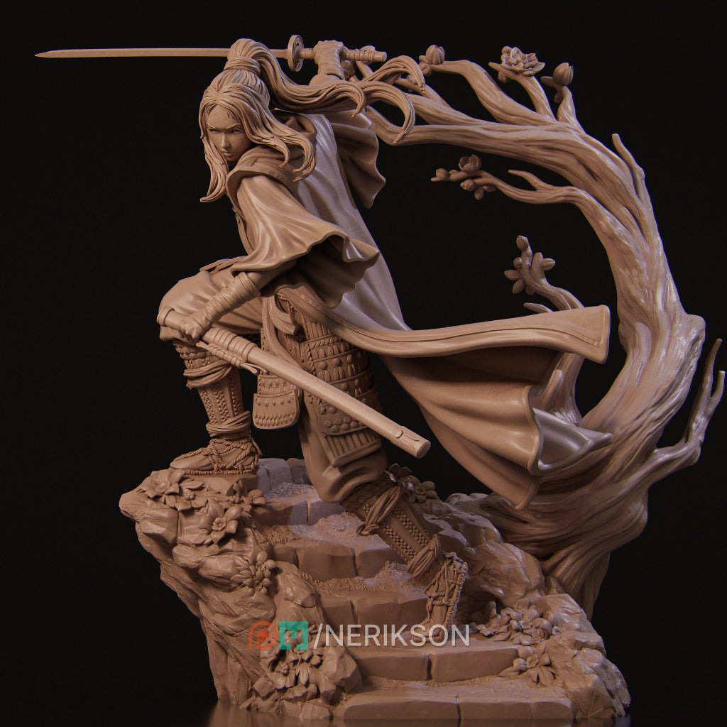 Michiko Kawata | 32mm–140mm | 3D Printed Figure | Art Piece | Nerikson | Nerdy Creations