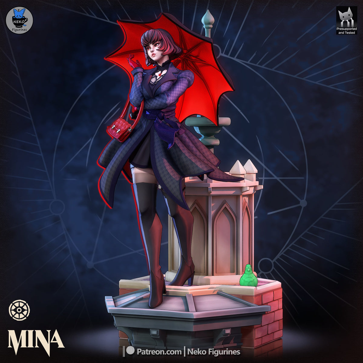 Mina (Deadlock) resin figure