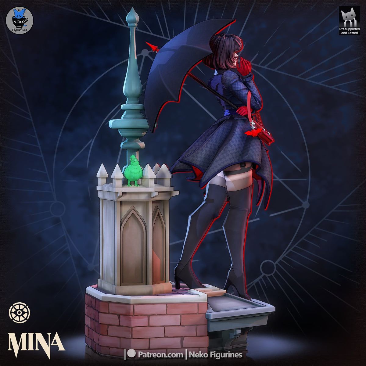 Mina (Deadlock) resin figure
