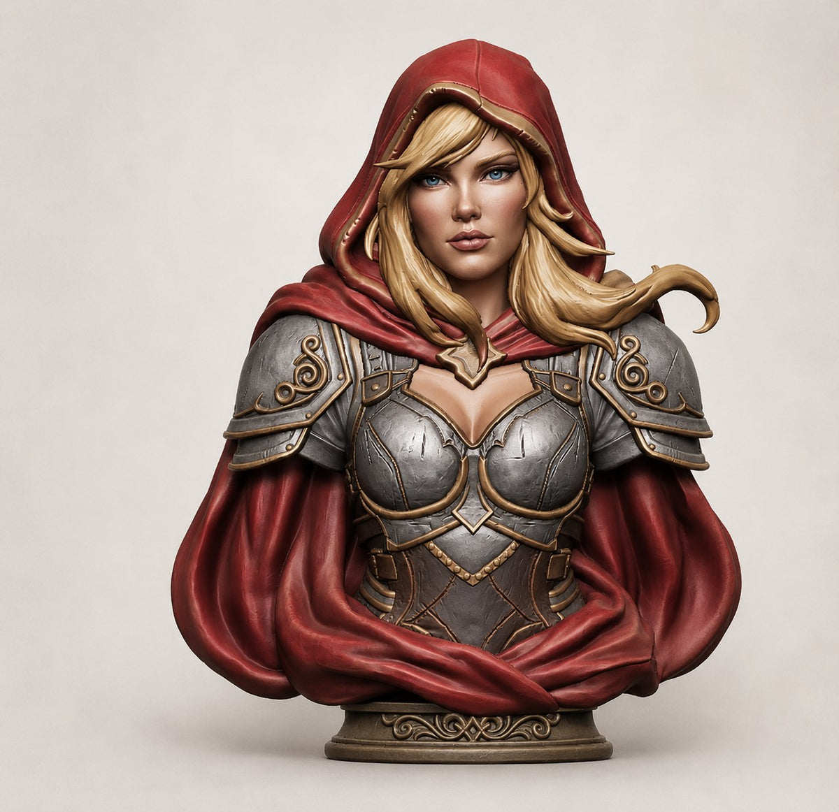 Red Bust resin figure