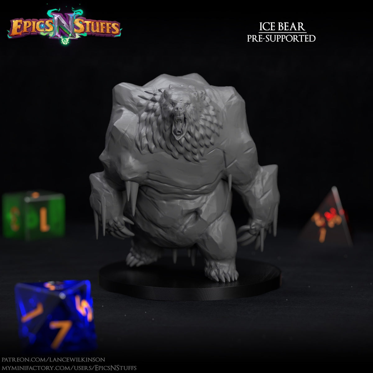 Ice Bear resin figure