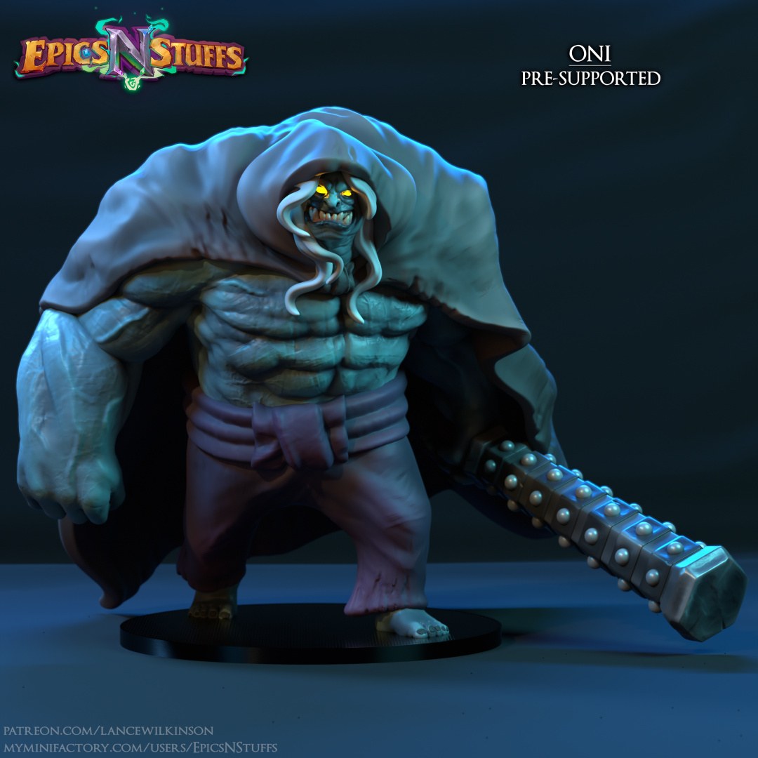 Oni resin figure