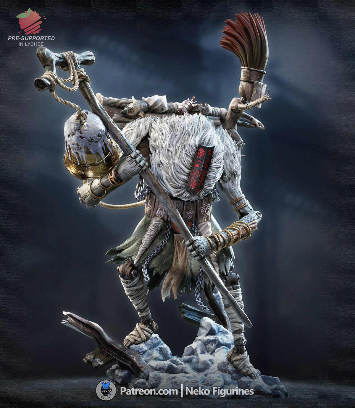 Monoco resin figure