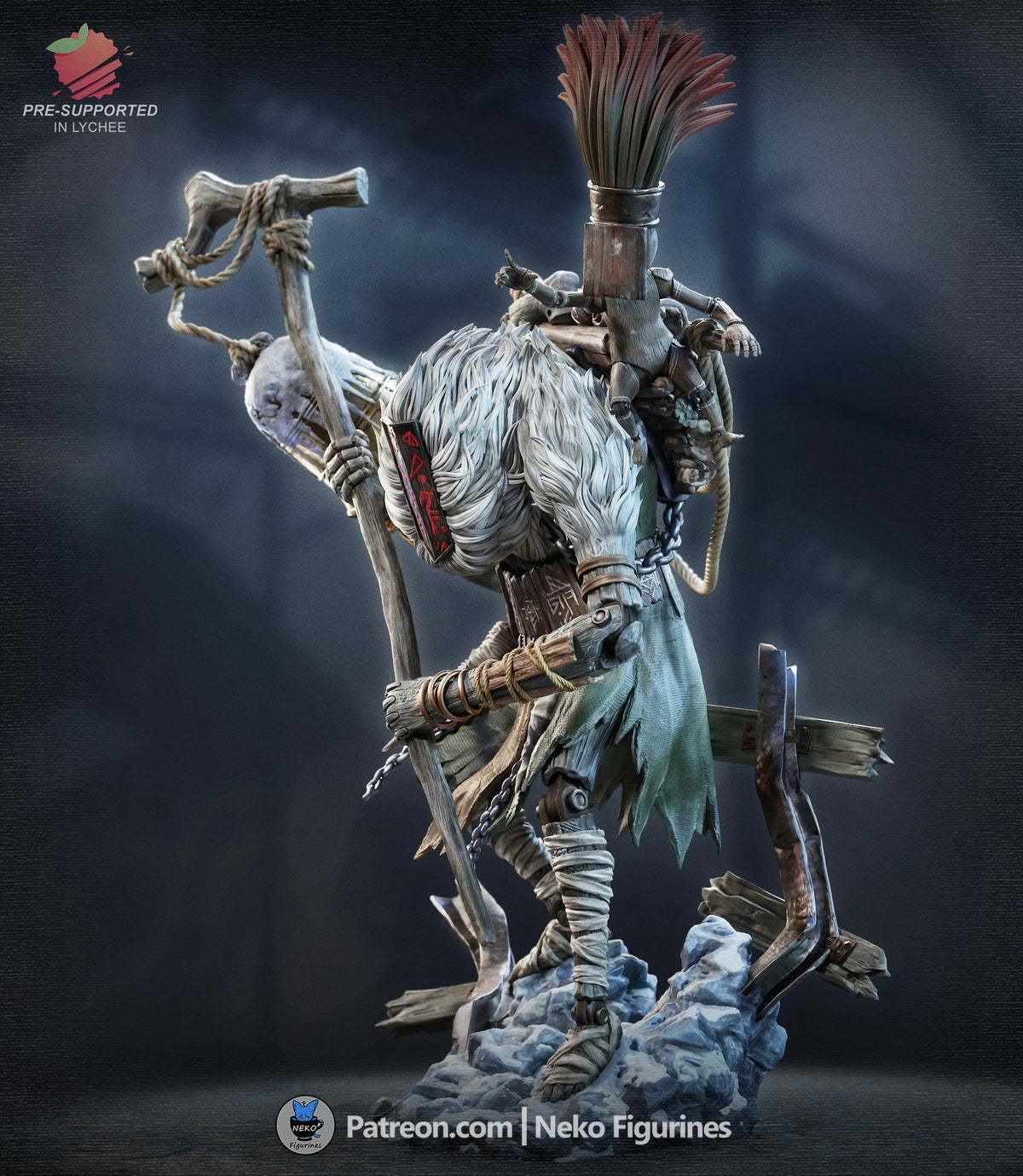 Monoco resin figure