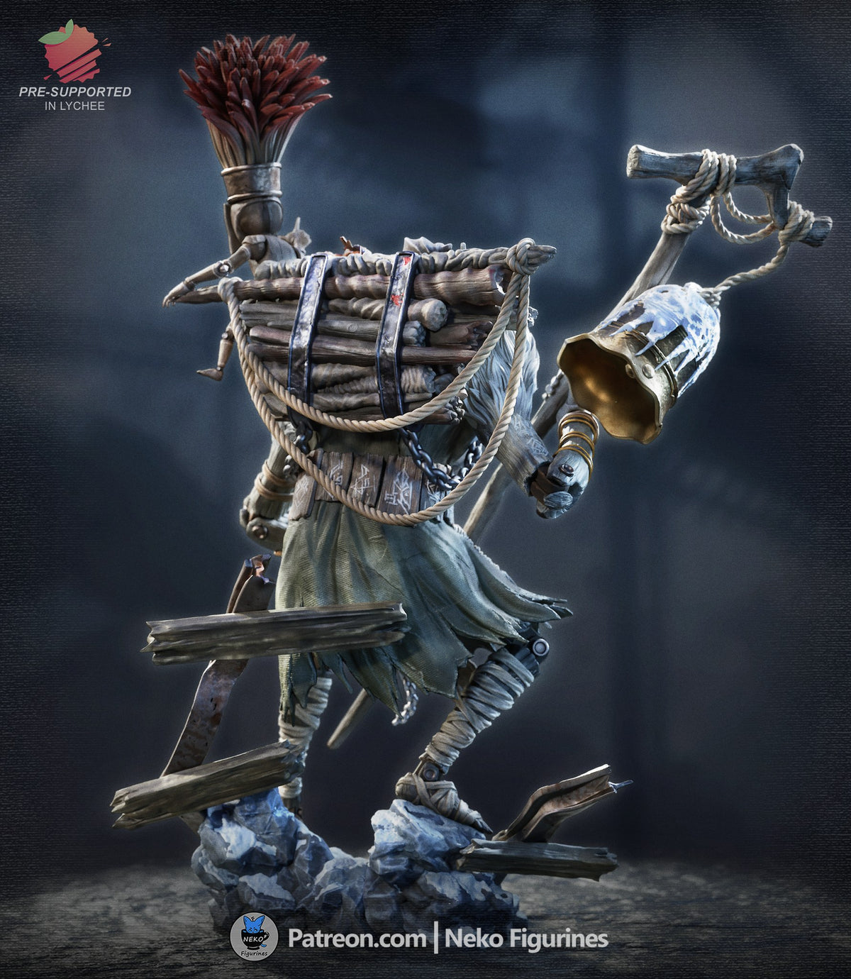 Monoco resin figure