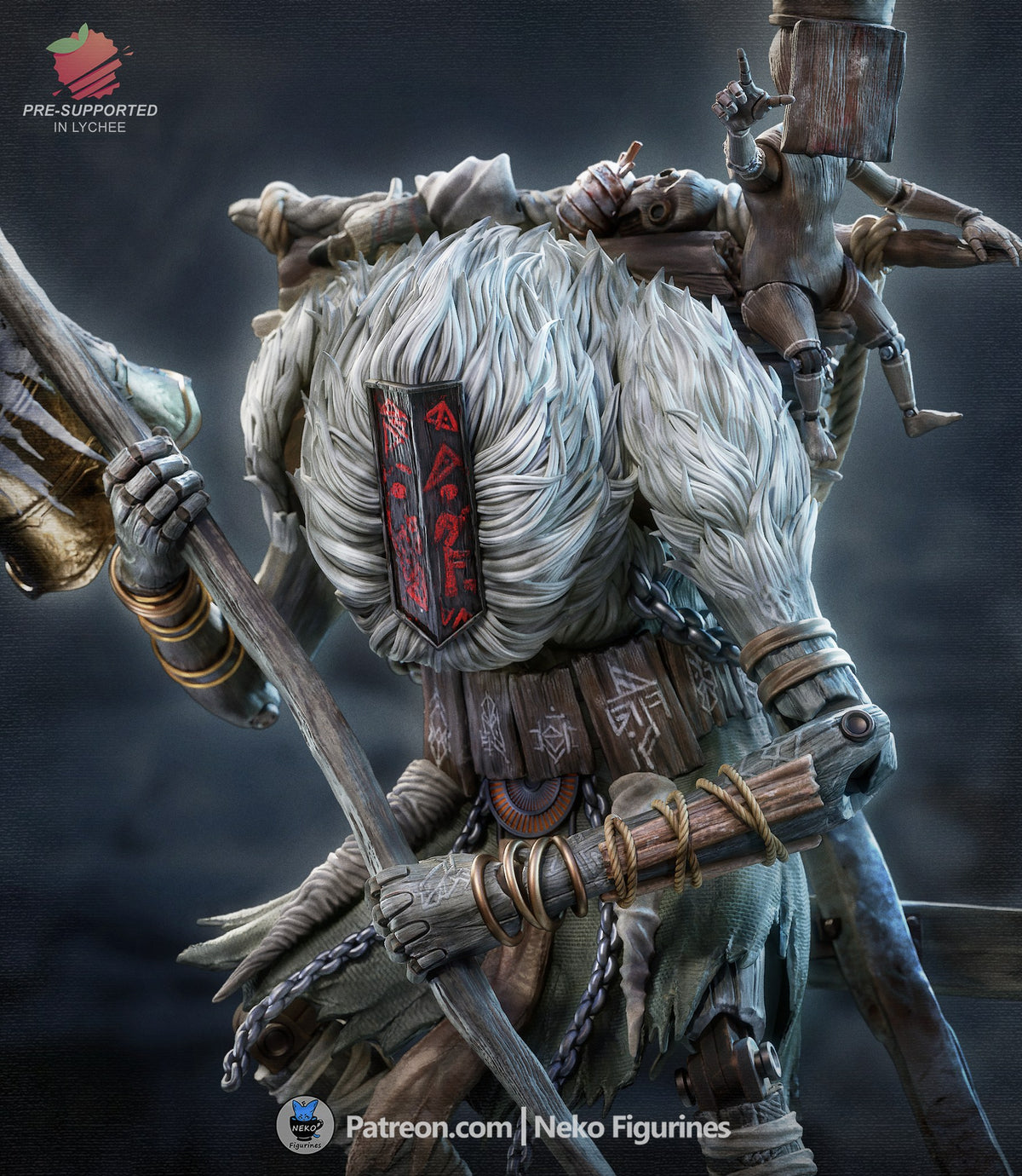 Monoco resin figure