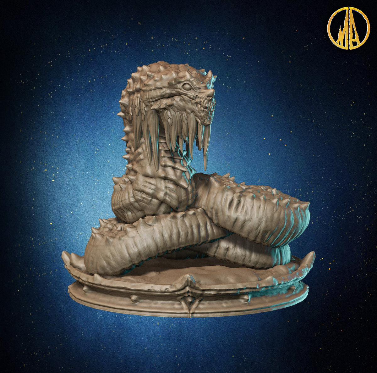 Ancient Serpent resin figure