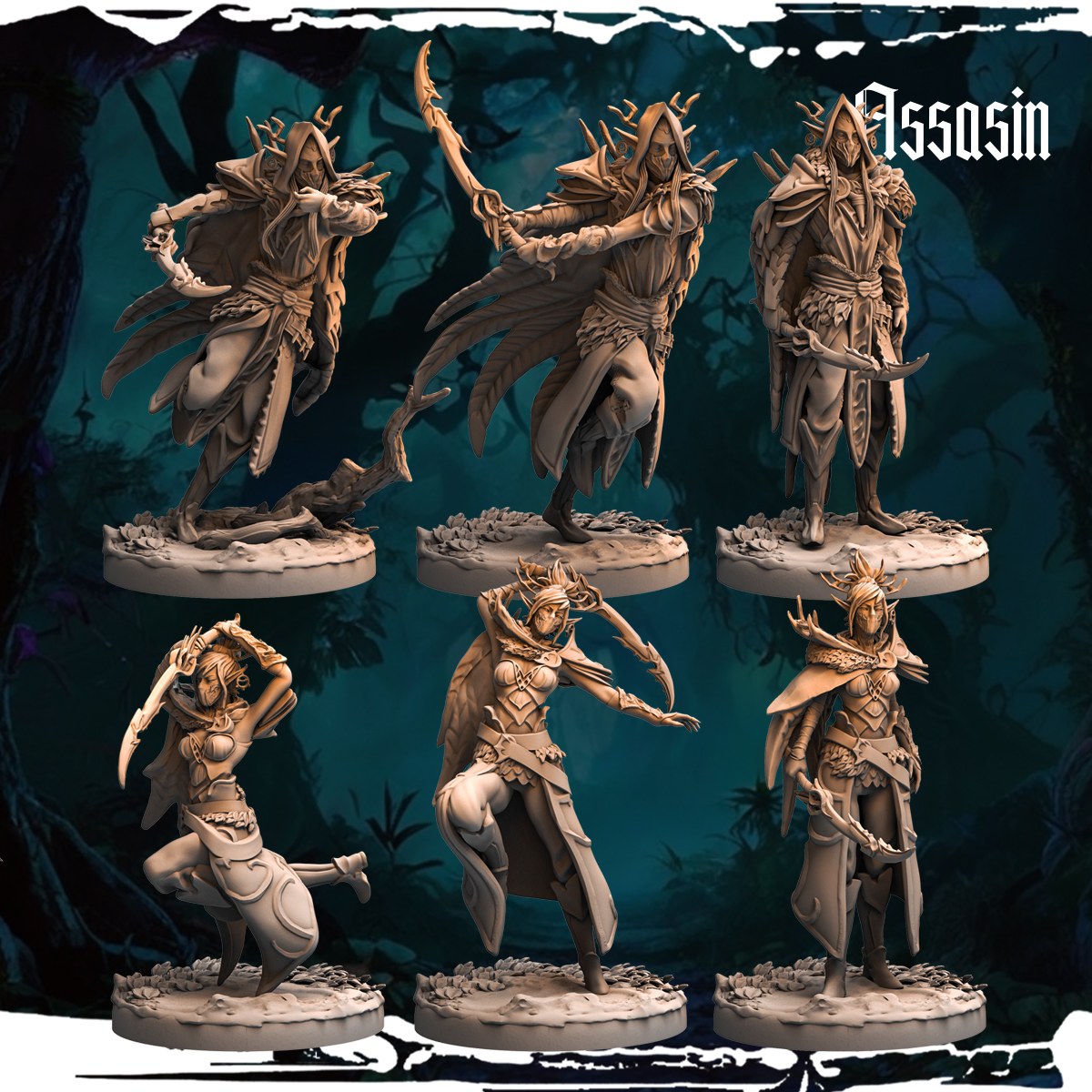 Assassin resin figure